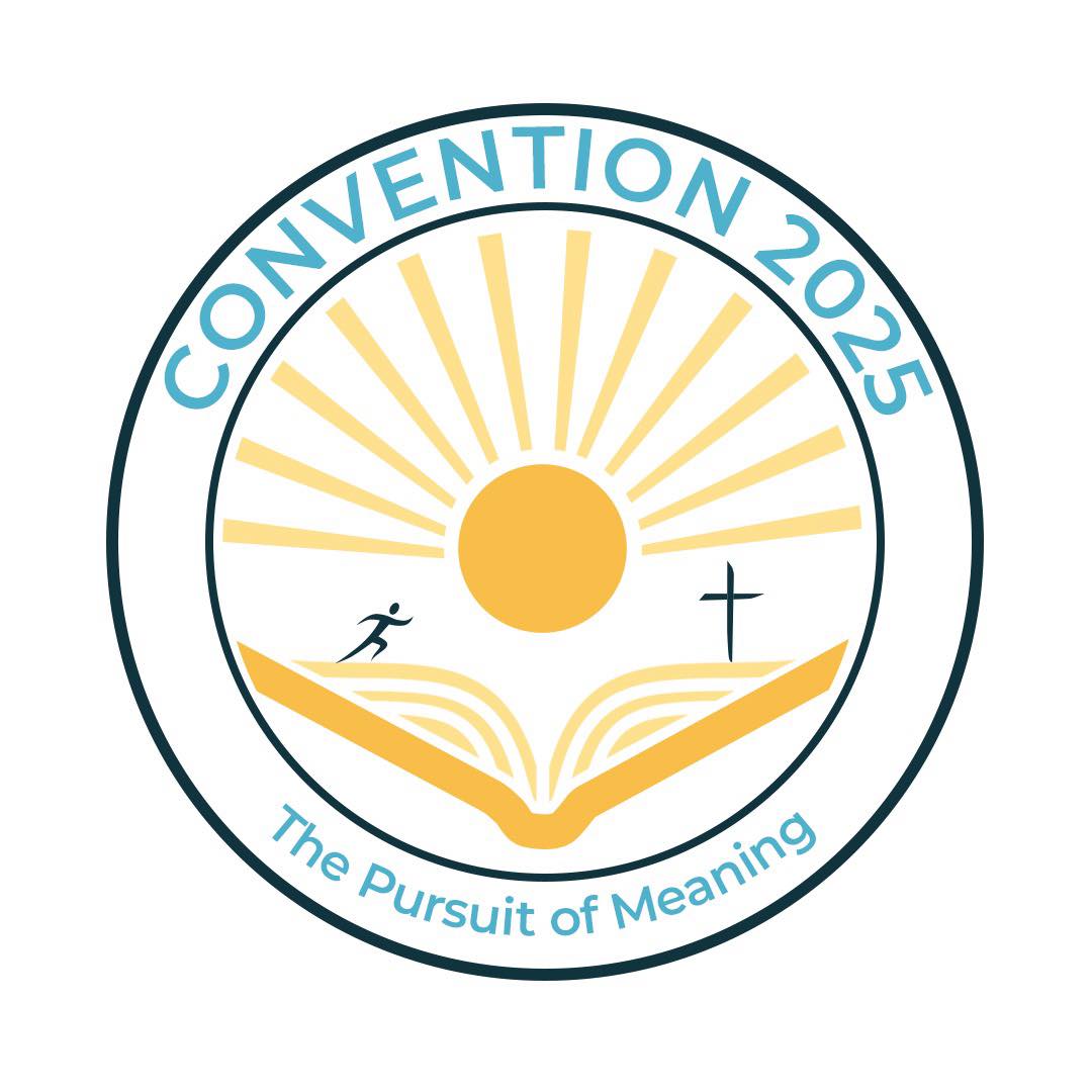 convention logo convention logo featuring the pursuit of meaning